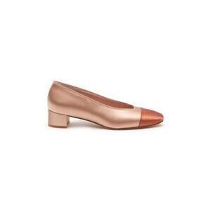 PEDRO GARCIA  ELADIA Satin Pumps Colorblock champagne/pink heel size 10